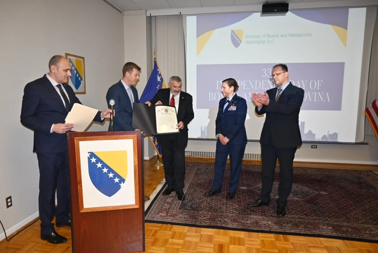 Dan nezavisnosti BiH proslavljen u Ambasadi BiH u Washingtonu