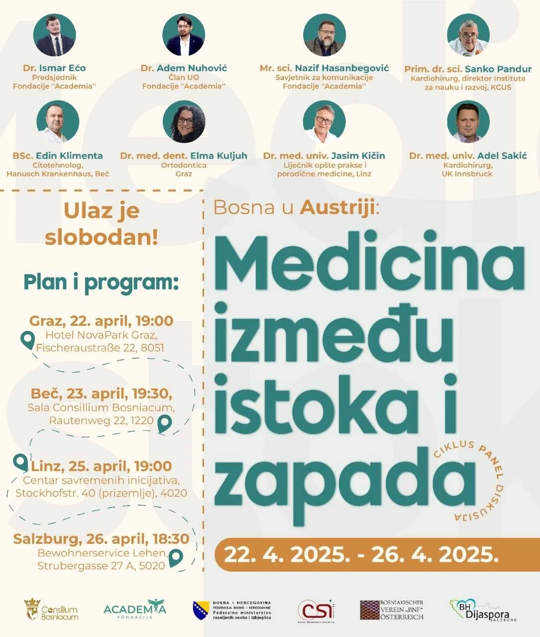 Ciklus panel diskusija u Gracu, Beču, Lincu i Salzburgu